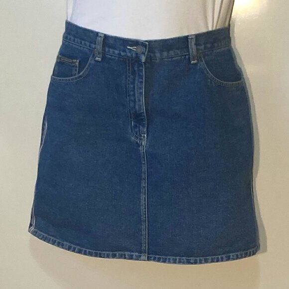 New York & Company Dresses & Skirts - New York & Company SZ 8 Blue Jean Denim Skirt Classic Vintage